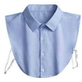 thumbnail image 1 of NUZYZ Adult Fake Collar Lapel Single Breasted False Collar Adjustable Strap Solid Color Business Collar Inside Office Work Fake Shirt Collar, 1 of 8