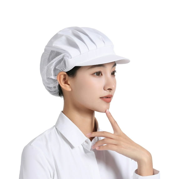 NUZYZ Breathable Mesh Working Hat Super Soft High Elastic Washable Lightweight Women Men Hair Cover Cap Workshop Hat