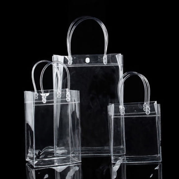 NUZYZ Clear Tote Bags Friendly Purse Shoulder Handbag PVC Transparent Plastic Pouch