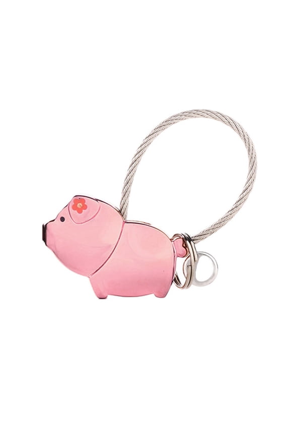 Cute Kissing Sweet Animal Pig Charm Couple Keychain Key Ring Decoration Present