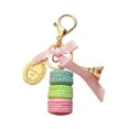 thumbnail image 1 of NUZYZ Cute Macaron Cake Pendant Car Key Ring Keychain Alloy Holder Bag Purse Accessory Blue Green, 1 of 7
