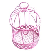 NUZYZ Decorative Bird Cage Wear Resistant Iron Wedding Party Garden Decor Candle Box