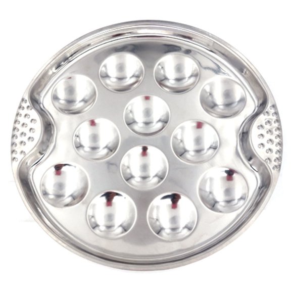 NUZYZ Escargot Plate Easy Clean 12-Holes Heat-resistant Lightweight Server Snail Plate for Escargot