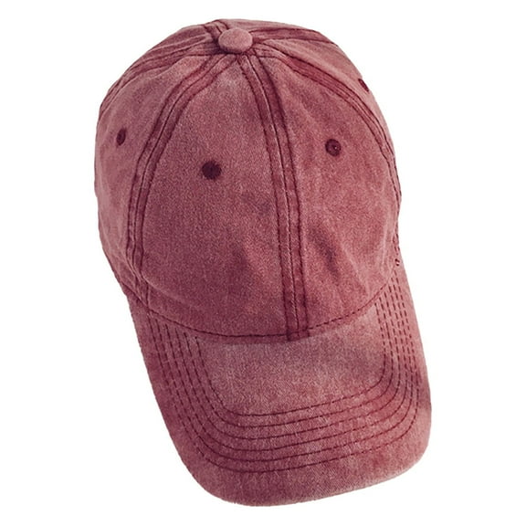 NUZYZ Extended Brim Adjustable Breathable Holes Baseball Hat Sunscreen Visor Unisex Washed Sun Hat Fashion Accessories