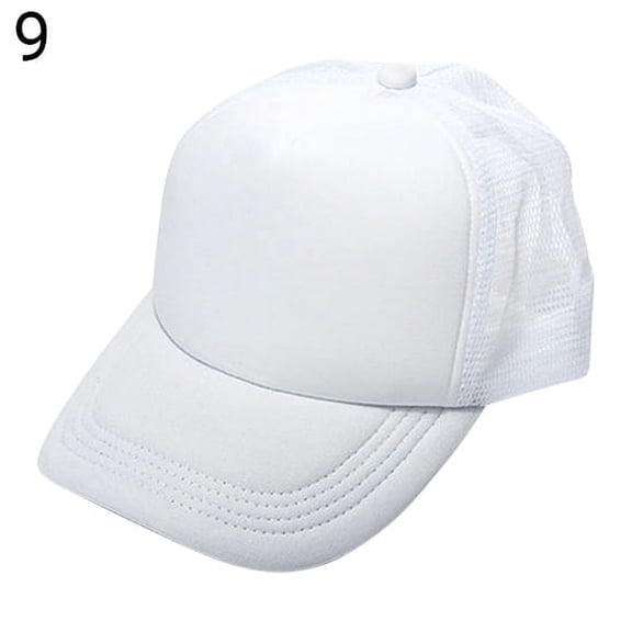 NUZYZ Fashion Unisex Trucker Cap Baseball Golf Mesh Adjustable Hats White