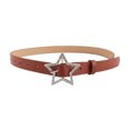 thumbnail image 1 of NUZYZ Faux Leather Women Waistband Sparkling Rhinestone Star Buckle Belt Retro Bride Decoration Accessories, 1 of 8