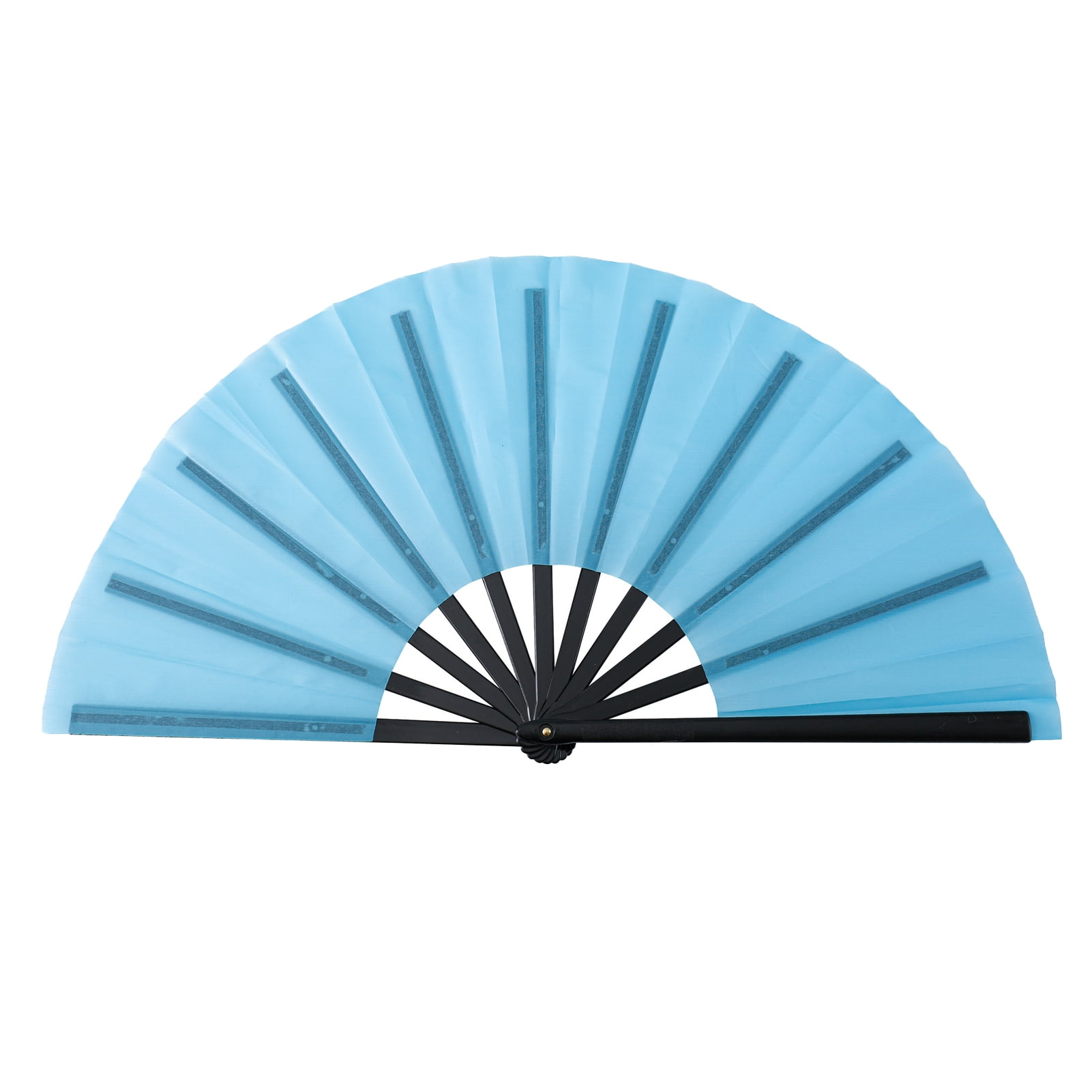 NUZYZ Folding Fan Pure Color Strong Fan Bone Lightweight Retro Style
