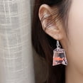 thumbnail image 1 of NUZYZ Goldfish Water Bag Shape Dangle Hook Earrings Charm Women Jewelry Gift, 1 of 8