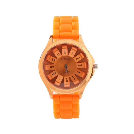 NUZYZ Jelly Watch Convenient to Wear Comfortable Bright Color Especial Quartz Watch for Gift