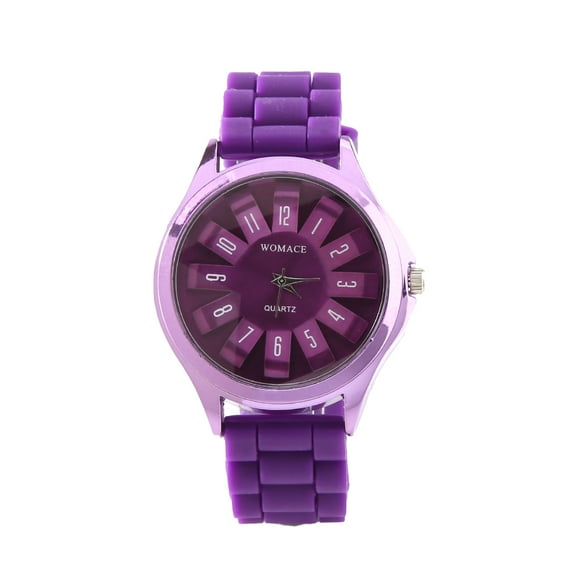 NUZYZ Jelly Watch Convenient to Wear Comfortable Bright Color Especial Quartz Watch for Gift