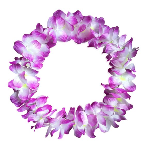 NUZYZ Leis Flower Garlands Hawaii Tropical Party Wear Hen Night Fashion Dress Necklace Purple
