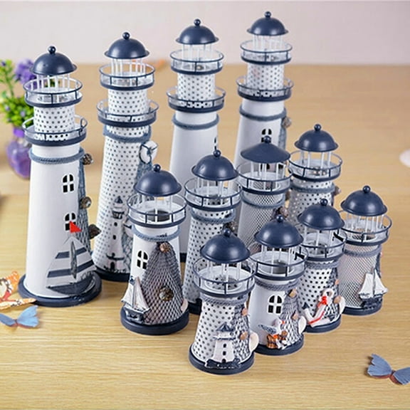 NUZYZ Lighthouse House Home Ornament Furnishing Maritime Crafts Beacon Decoration Lighthouse