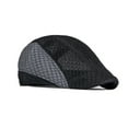 thumbnail image 1 of NUZYZ Men Advanced Hat Hollow Out Contrast Color Thin Breathable Soft Sunscreen Washable Men Beret Men Summer Cap Headwear, 1 of 8