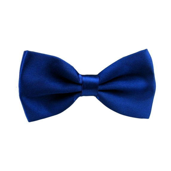 NUZYZ Men Bow Tie Detachable Design Adjustable Fit Solid Color Formal Bow Tie Business Suit Coat Bow Tie Accessory ,Royal Blue