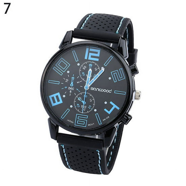 Casual quartz analog silicone on sale