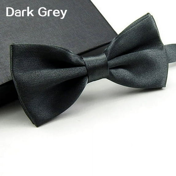 NUZYZ Men Solid Color Bowtie Necktie Tuxedo Wedding Party Adjustable