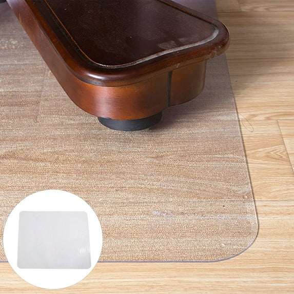 NUZYZ PVC Rectangle Home Office Chair Floor Pad Mat Carpet Protective Film Cushion