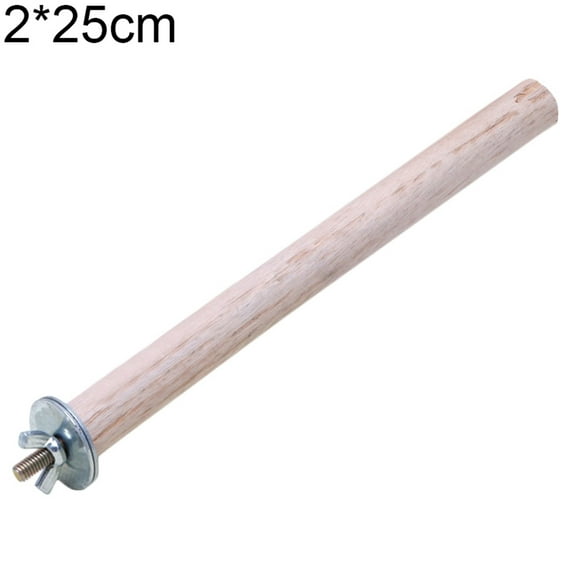 NUZYZ Parrot Pet Paw Wood Stand Toy Parakeet Hamster Branch Perches Rod for Bird Cage