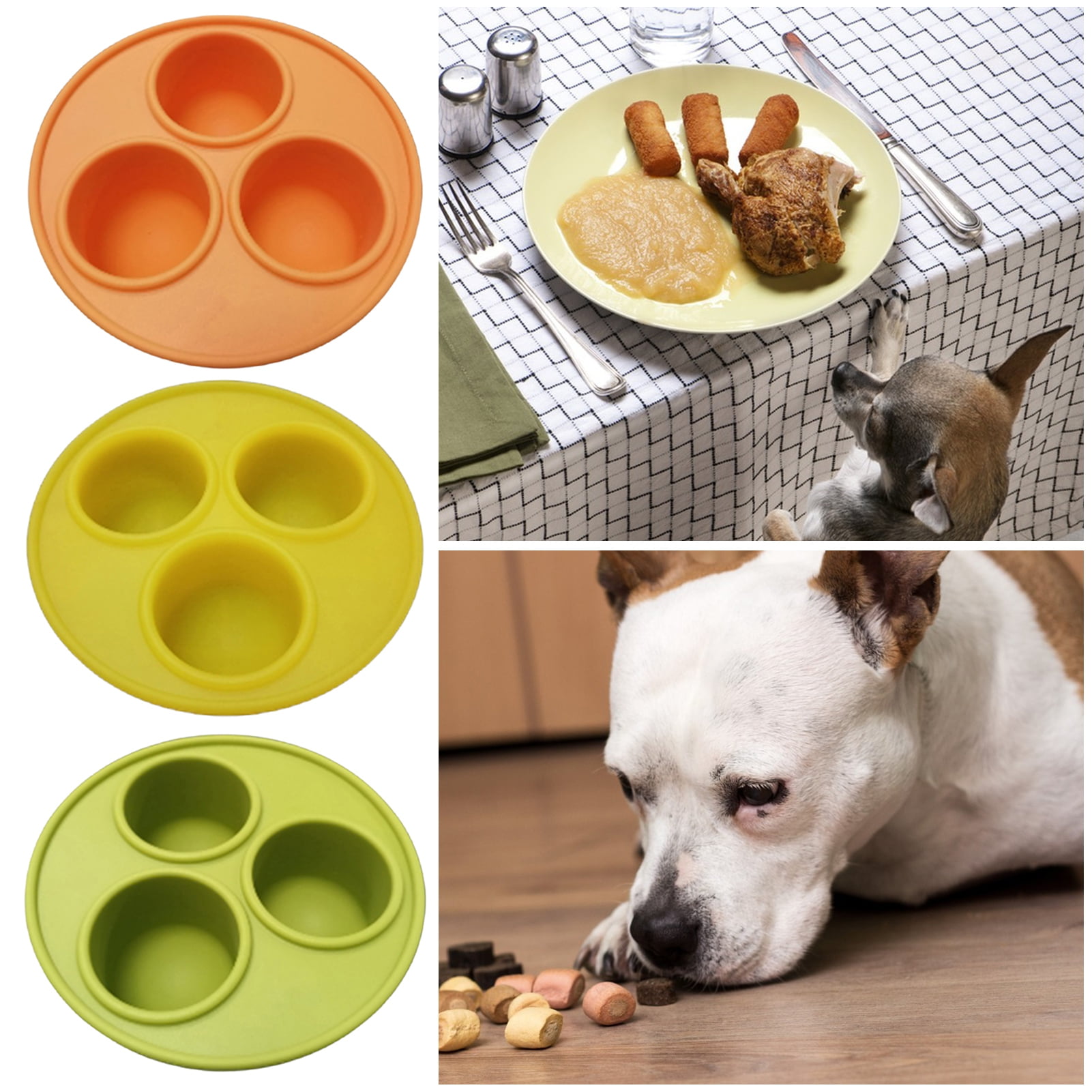 Dog Treat Molds - Paw and Bone Silicone Dog Treat Molds, Large  Sized, with Healthy Recipe Booklet, For Puppy Treats, Cookies, Chocolate,  Candy and Dog Ice Cubes, Food Grade Silicone Trays
