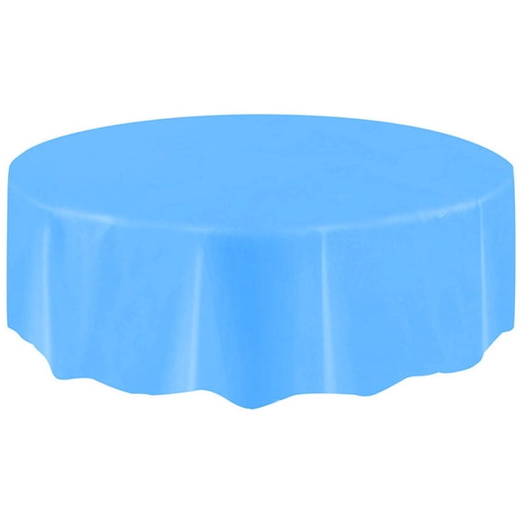 NUZYZ Plastic Waterproof Large Wedding Party Disposable Circular Table Cloth Cover