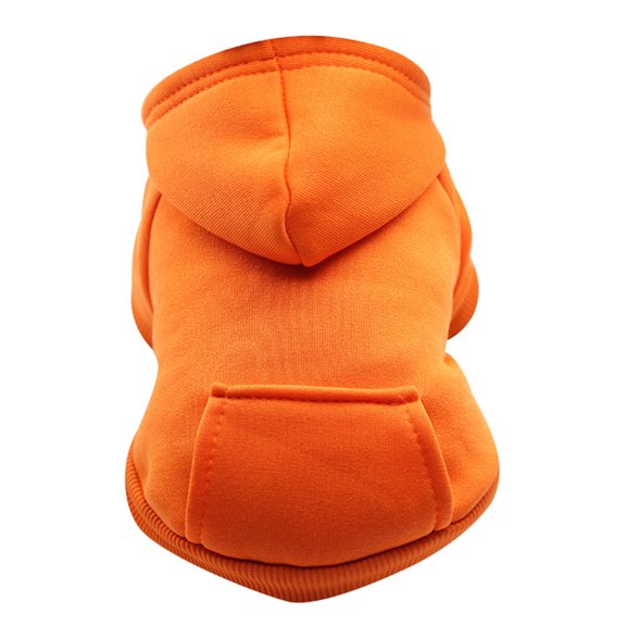 NUZYZ Puppy Pet Hooded Sweatshirt Autumn Winter Two-legged Pocket Cat Dog Clothes