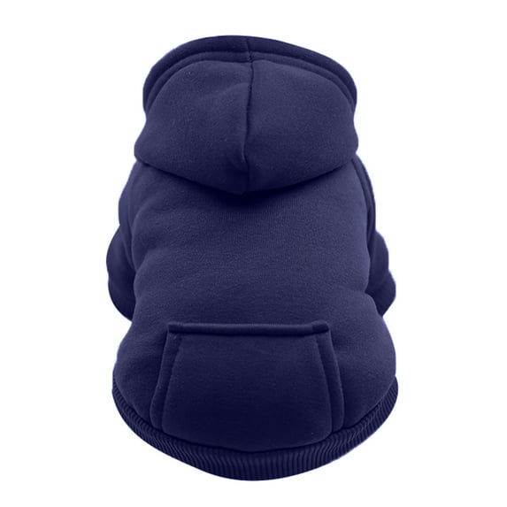 NUZYZ Puppy Pet Hooded Sweatshirt Autumn Winter Two-legged Pocket Cat Dog Clothes