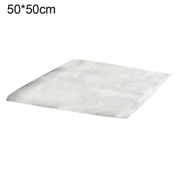 NUZYZ Rectangle/Square Long Plush Fluffy Area Rug Carpet Ground Floor Mat Pad