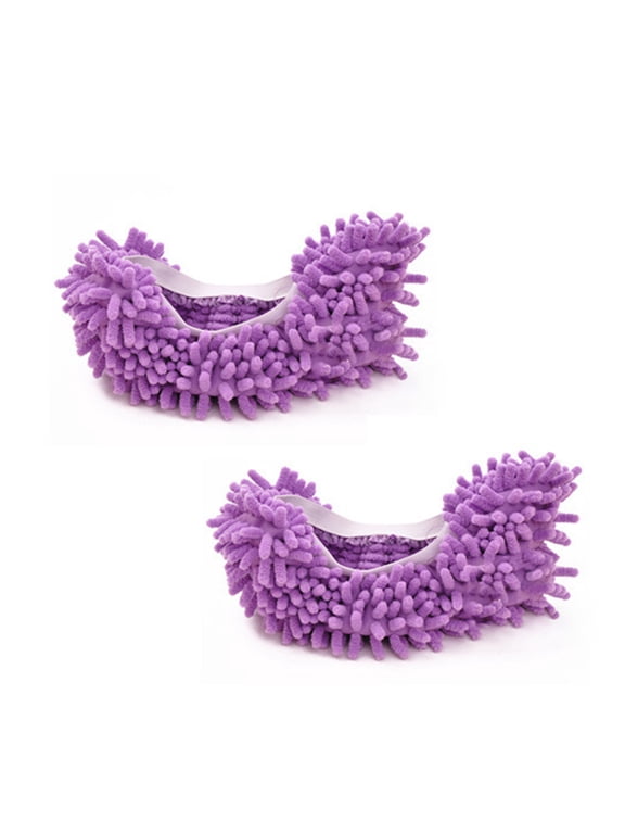 Shoes Cover Skin-friendly Dust Cleaning Soft Floor Mopping Cleaning Slipper for House