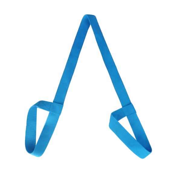 NUZYZ Solid Color Exercise Fitness Yoga Mat Holder Shoulder Strap Carrier Tie Belt Sky Blue