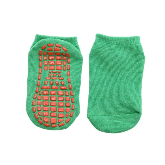 NUZYZ Solid Color Kids Girl Boy Anti Slip Breathable Elastic Sports Ankle Floor Socks