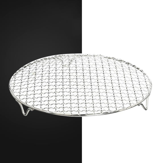 NUZYZ Stainless Steel Round Kitchen Steaming Cooking Grilling Rack for Air Frying Pot