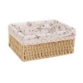 thumbnail image 1 of NUZYZ Storage Basket Wear Resistant Fabric Anti-deform Rattan Organizer Basket for Home, 1 of 7