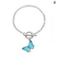 thumbnail image 1 of NUZYZ Women Fashion Gradient Butterfly Necklace Bracelet Clavicle Chain Jewelry 4, 1 of 8