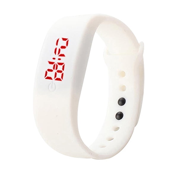 NUZYZ Women Men Silicone Band Strap Digital LED Display Bracelet Wrist Sports Watch