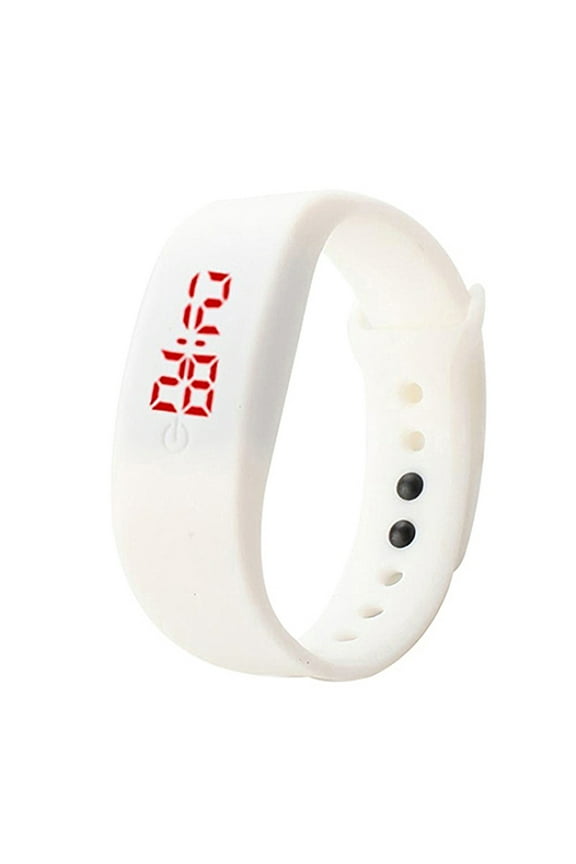 Women Men Silicone Band Strap Digital LED Display Bracelet Wrist Sports Watch