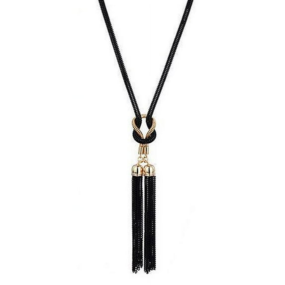 NUZYZ Women Tassel Pendant All Match Long Chain Necklace Jewelry Gift