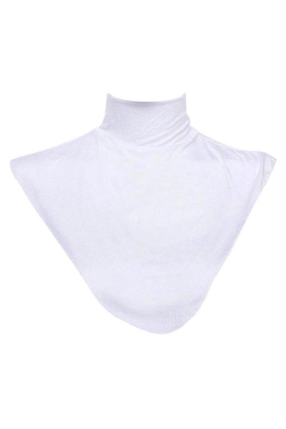 Women\'s Modal False Collar Hijab Moslem Islamic Pure Color Neck Cover Loop Scarf