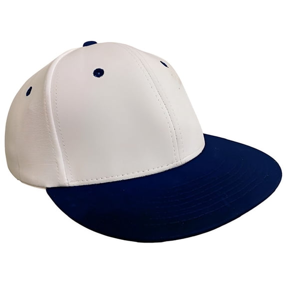 NV Caps Adult Nvc20u Flat Visor W/Contrasting Color Undervisor, Stretch-Fit, Baseball Cap