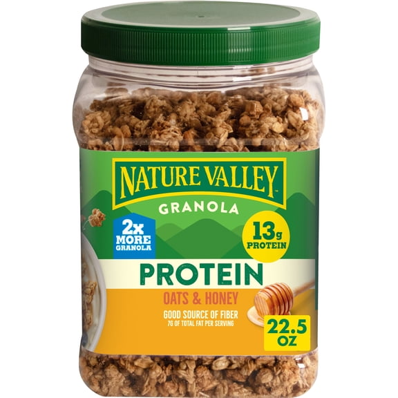 Nature Valley Protein Oats and Honey Granola Tub, 22.5 oz