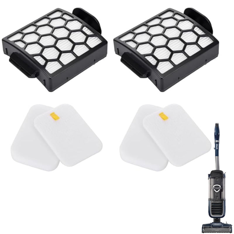 Replacement Filter For Shark Vacuums LA480, UV900 Series | Compatible With XHF320 & XFFK602UKT | Includes Sponges