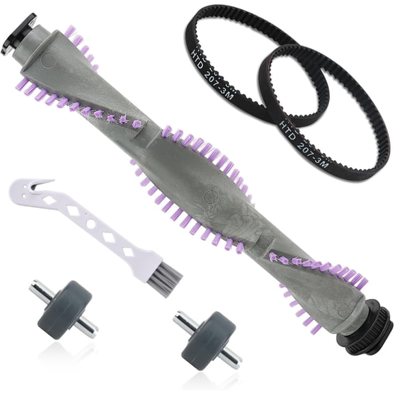 NV350 Brushroll Belt Wheels Replacement for Shark Navigator Lift Away Vacuum NV360 NV356E nv352 NV22 NV22L NV26 NV42 NV70 NV80 NV355 NV355 UV440 Parts, 1 Roller Brush+ 2 Belts+ 1 Pair Wheels