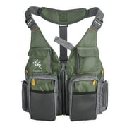 NVAAV Mesh Fishing Vest, Multi Pockets Adjustable, Outdoor Fly Trout Bass Stream Fishing Gear, Travel Photography Waistcoat Jacket, Regular