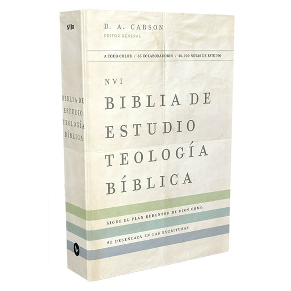 Nvi, Biblia de Estudio Teología Bíblica, Interior a Cuatro Colores, Tapa Dura: Sigue El Plan Redentor de Dios Como Se De, (Hardcover)