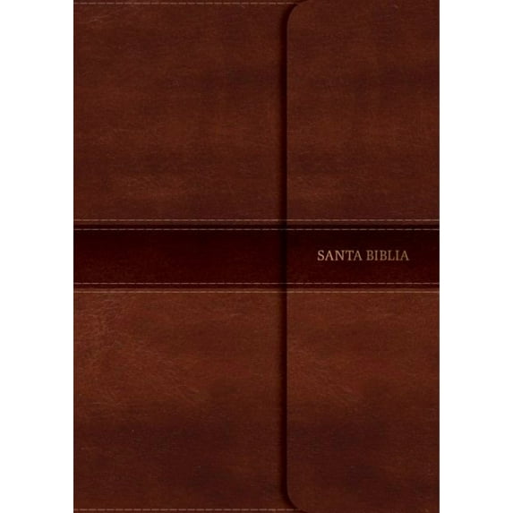 NVI Biblia letra súper gigante, marrón símil piel con índice y solapa con imán (Hardcover)