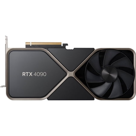 NVIDIA GeForce RTX 4090 Founders Edition Graphics Card 24GB GDDR6X - Titanium and Black