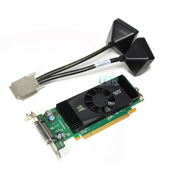 NVIDIA Quadro NVS 420 by PNY 512MB GDDR3 PCI Express Gen 2 x16 VHDCI to Quad DVI-D SL or DisplayPort Profesional Business Graphics Board, VCQ420NVS-X16-DVI-PB by PNY