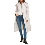 NVLT womens  Longline Puffer Coat, XS, Grey