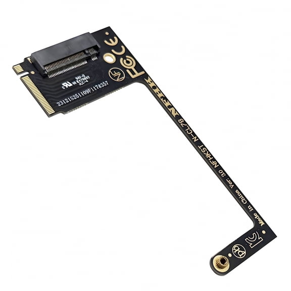 NVME M-Key 22x30mm to 22x80mm Angled Extension SSD Upgrade Adapter Compatible with MSI CLAW8 AI+ CLAW7 Gaming