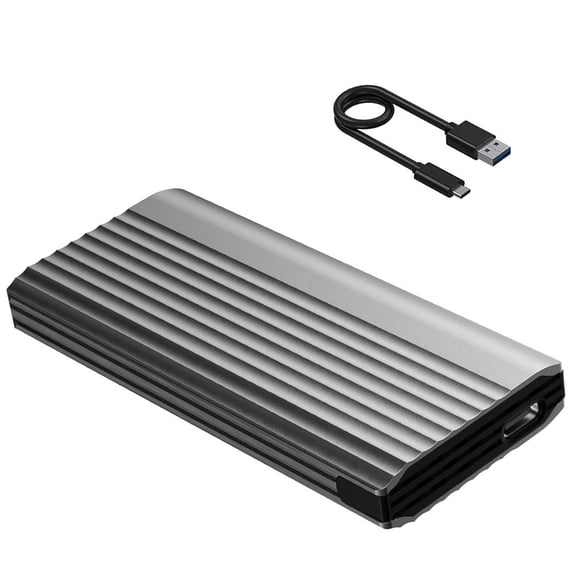 NVME Solid States Drives Enclosure With ARGB Lighting,Solid Disk Case USB C 10Gbps Connection Not Need Tool