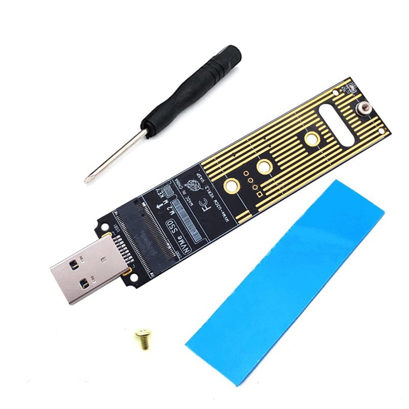 NVMe to USB Adapter, M.2 SSD to USB 3.1 Type A Card, Based Key M.2 Hard O3A1